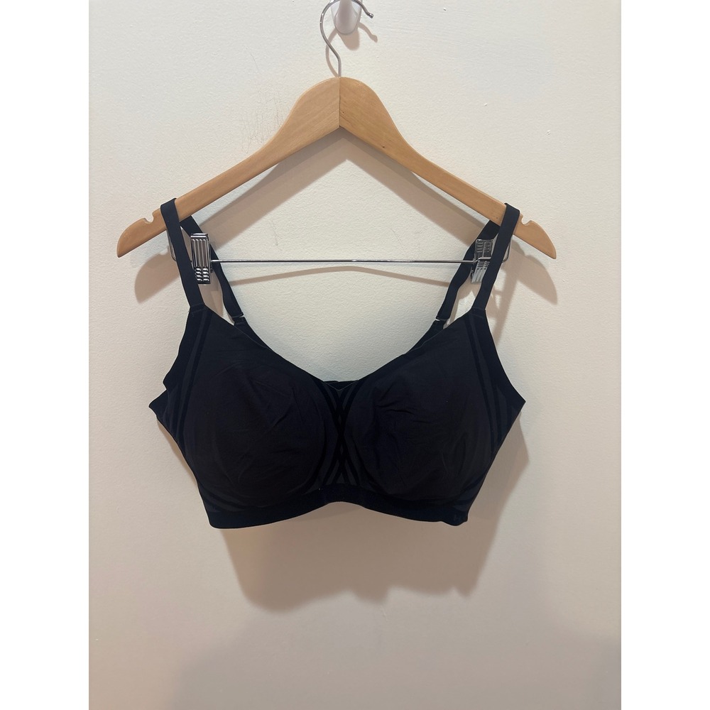 Honeylove Silhouette Bra Black Wireless Supportive LWBR0201 Womens Size 1X